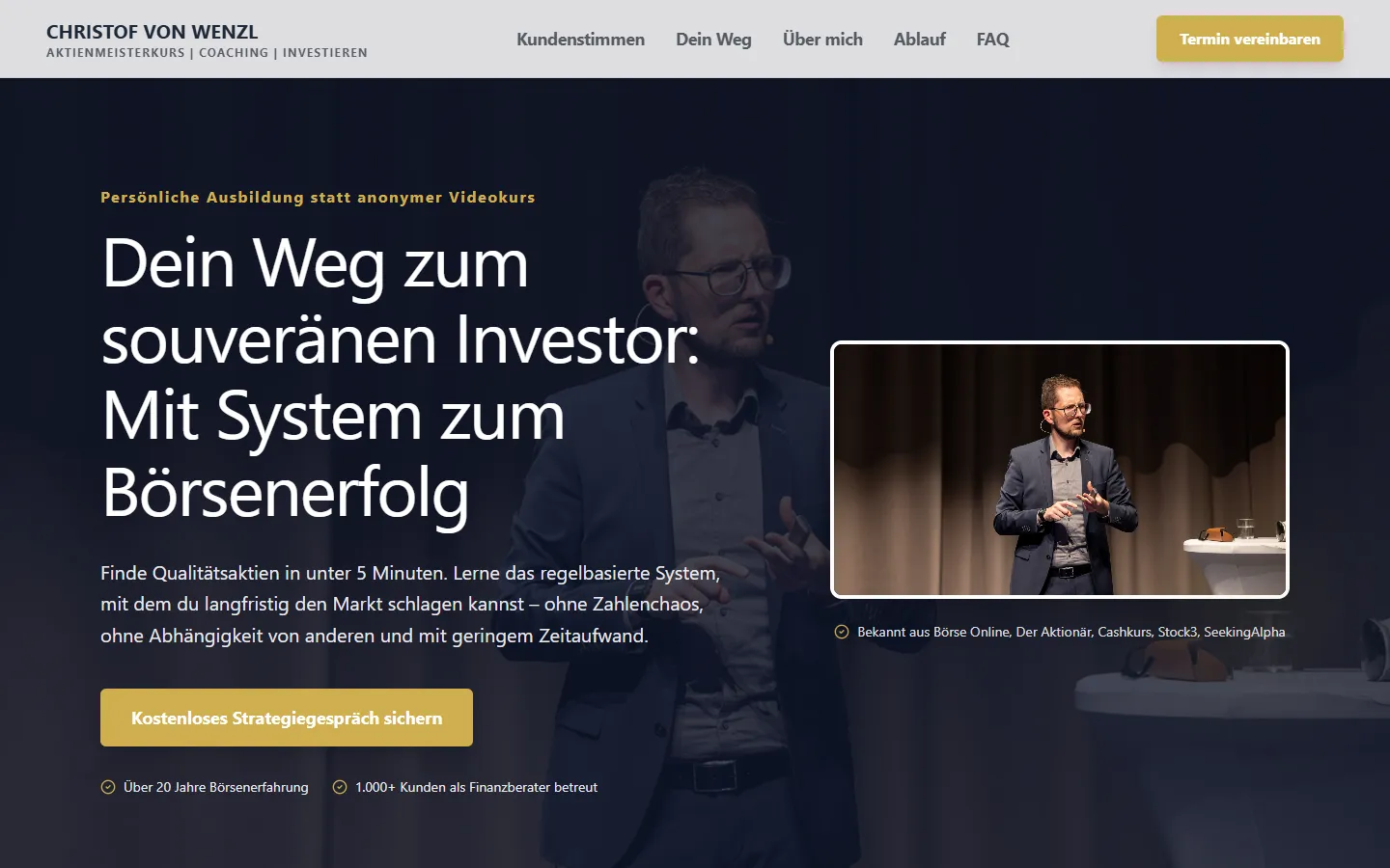 Startseite christofvonwenzl.com